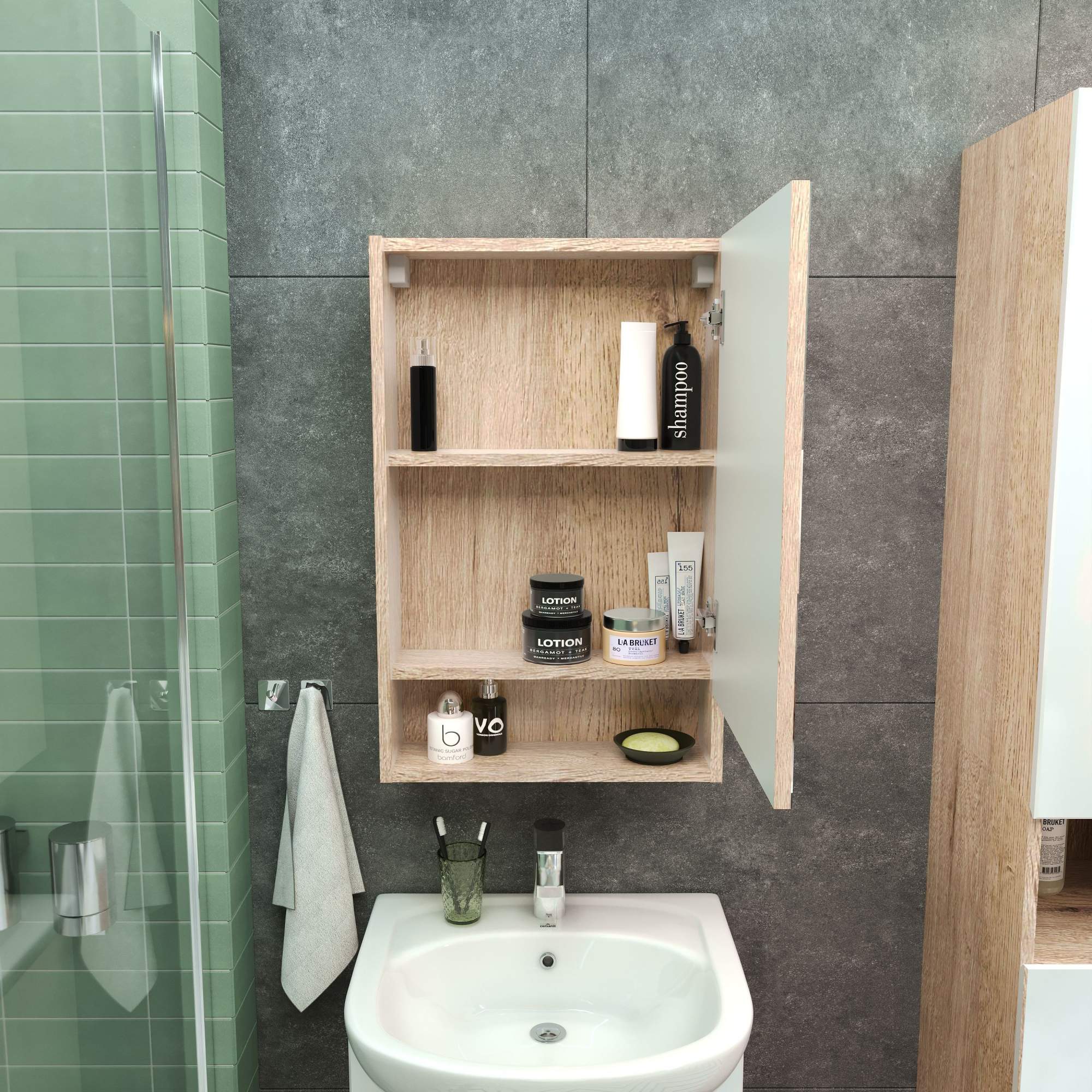 зеркальный шкаф для ванной фото 5