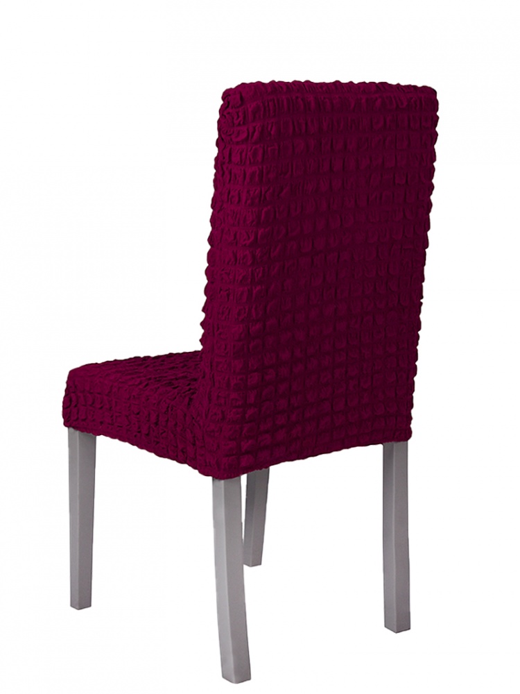 Чехол на стул без оборки Venera, цвет бордовый, 1 предмет