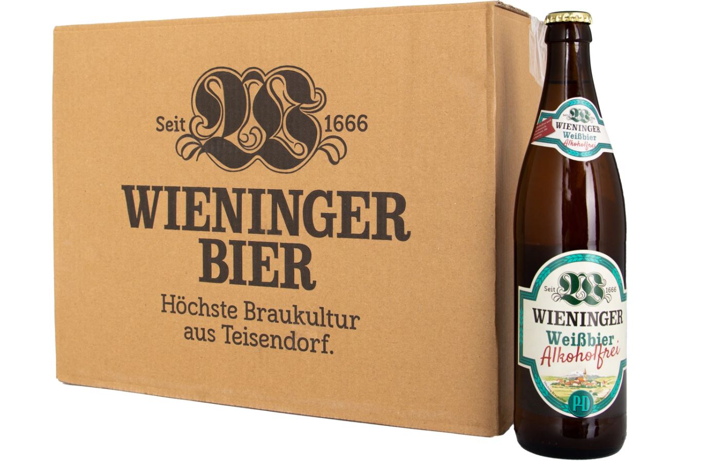 Пиво Wieninger Weisbier alkoholfrey безалкогольное, 500 мл - купить в Selgros - Купер, цена на Мегамаркет