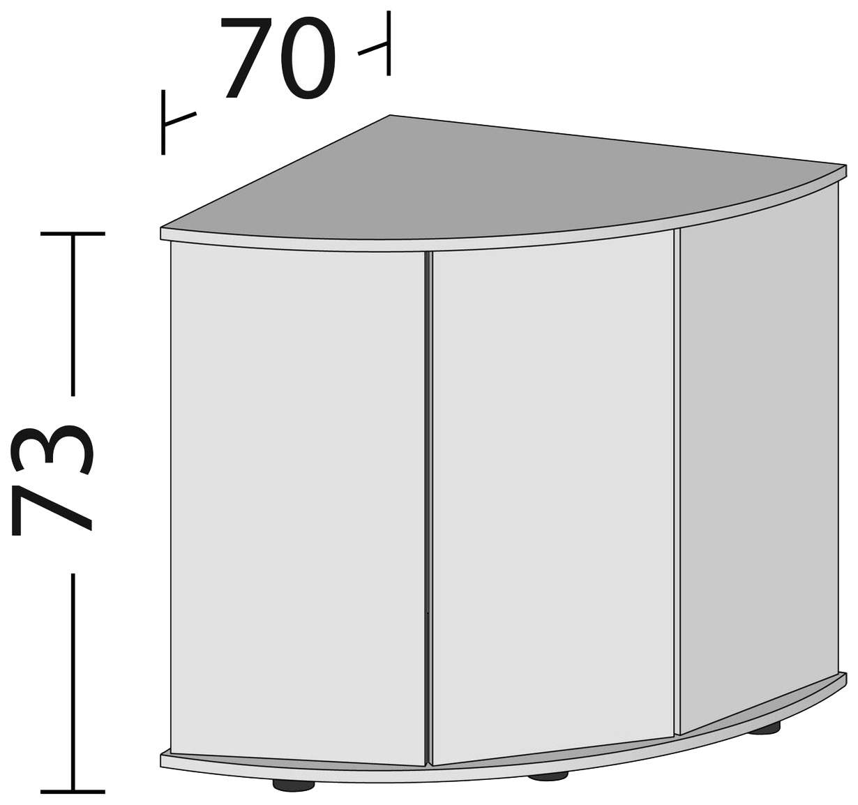 Тумба для аквариума Juwel для Trigon 190, ДСП, белая, 98,5 x 73 x 70 см