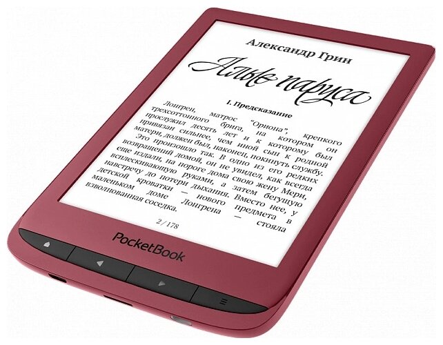 Электронная книга PocketBook красный (PB628-R-WW), купить в Москве