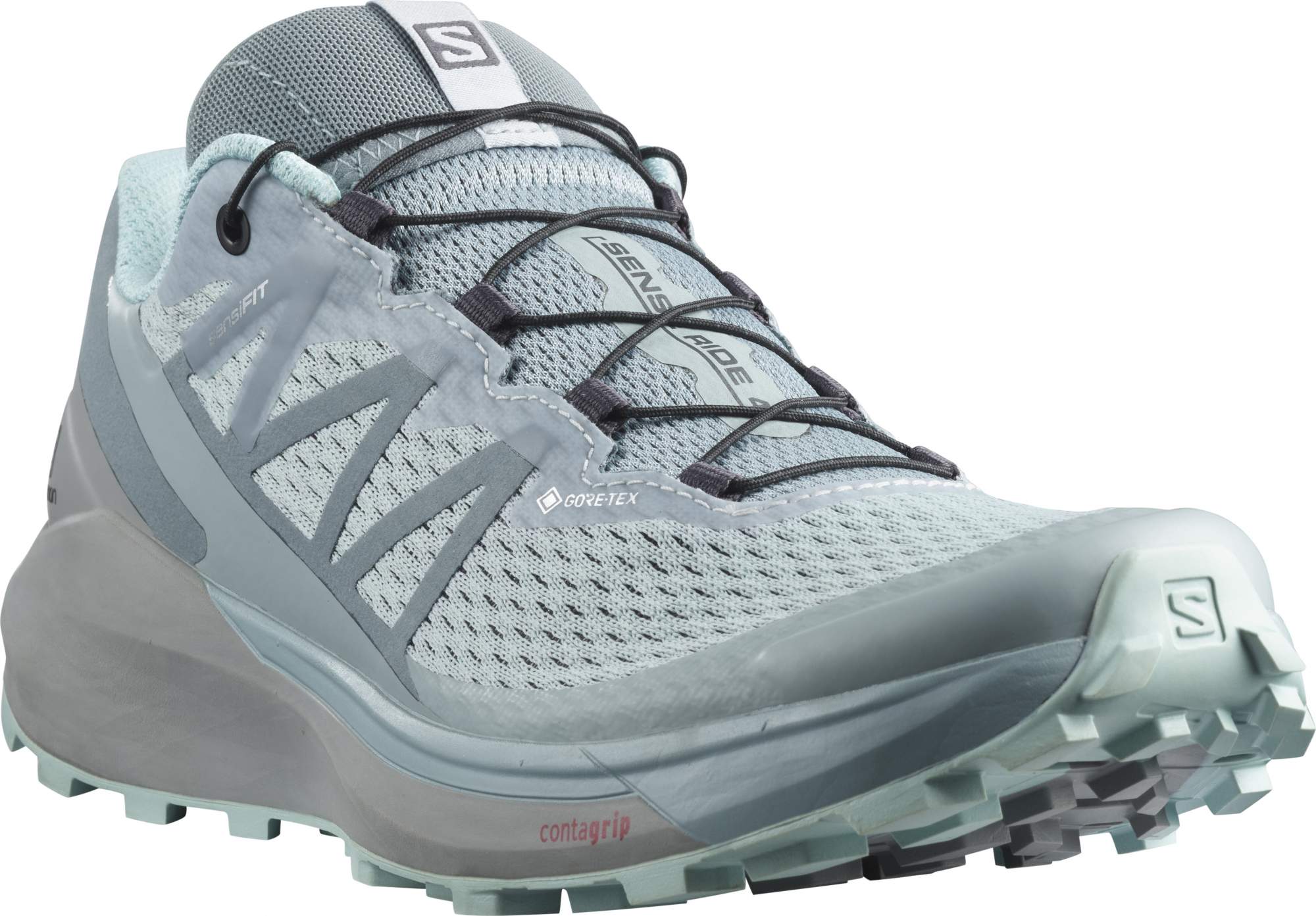 Кроссовки женские Salomon Sense Ride 4 Invisible W Gtx голубые 7 UK