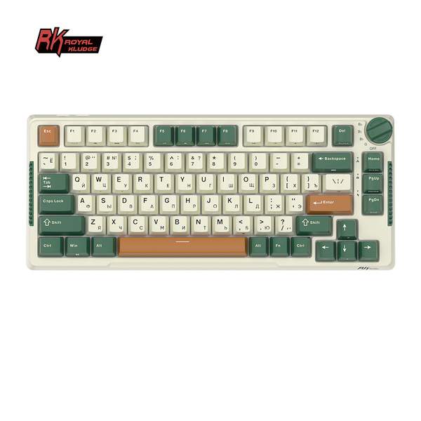 Беспроводная клавиатура Royal Kludge RK-H81, Gasket, RK Sky Cyan - купить в MICS Distribution, цена на Мегамаркет