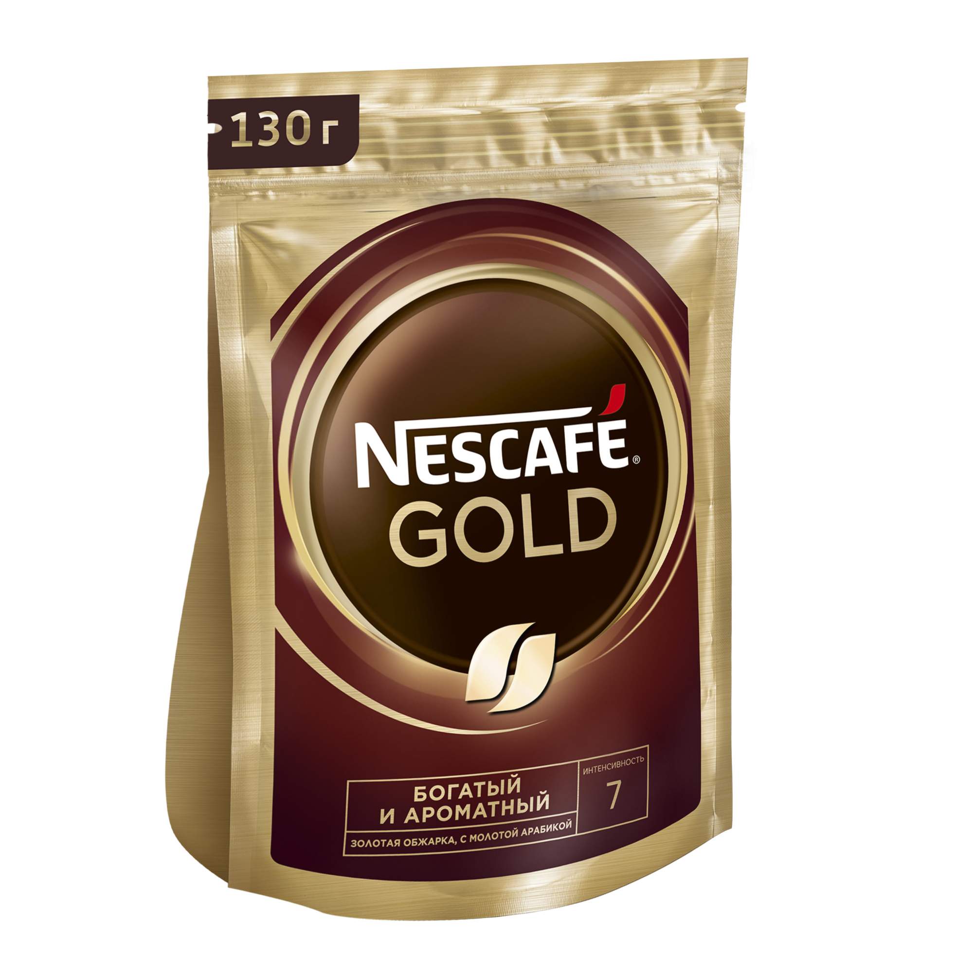 Купить кофе растворимый Nescafe gold пакет 130 г, цены на Мегамаркет | Артикул: 600000394587