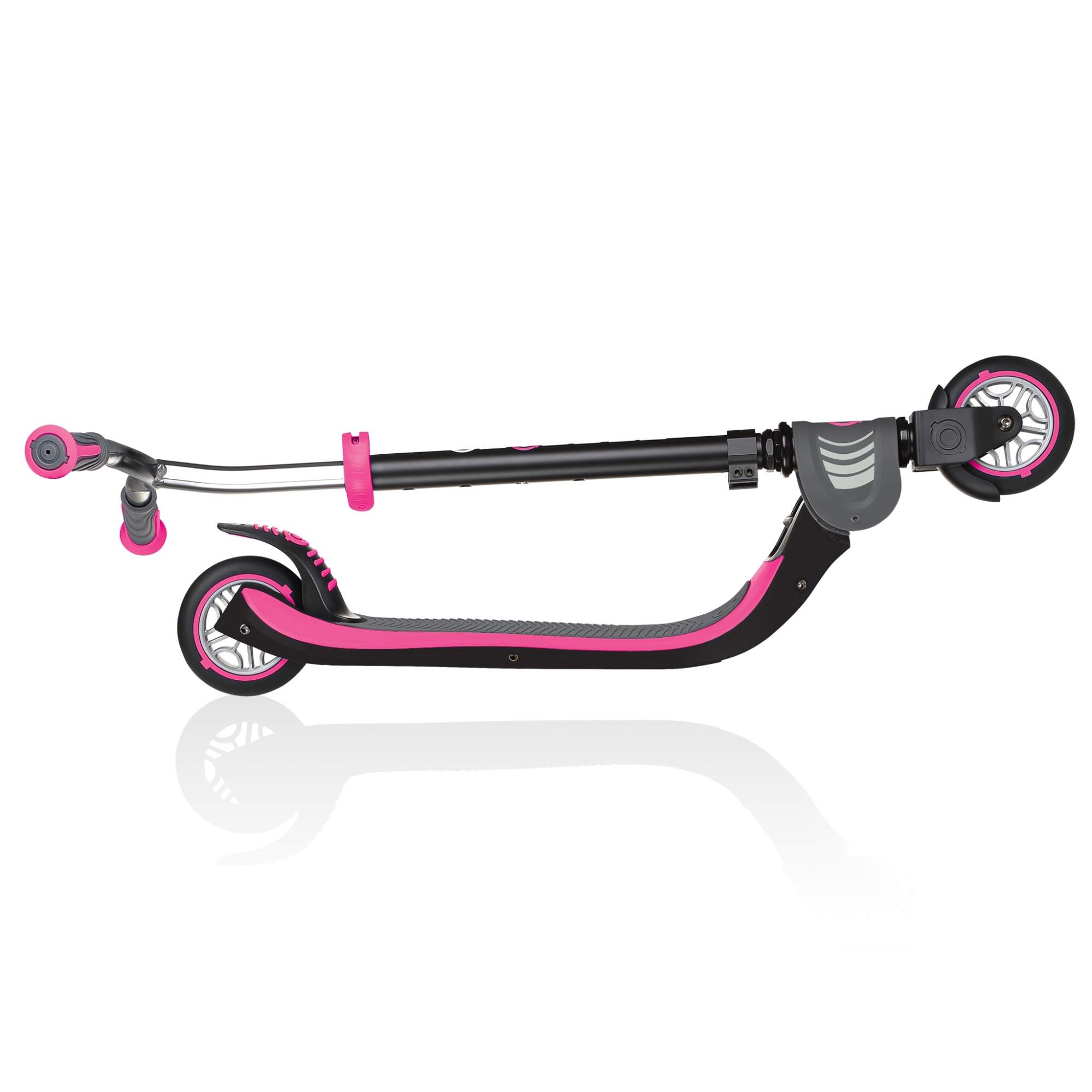 Самокат Globber Foldable Flow 125 black/pink - купить в Москве, цены на  Мегамаркет | 100026894439