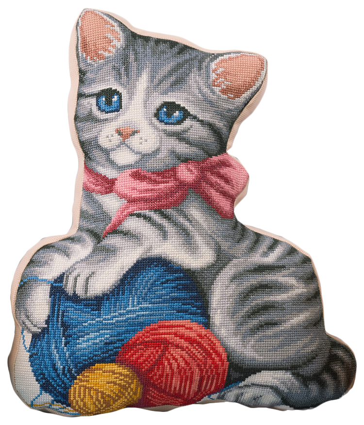 Набор для вышивания крестом PANNA Подушка Мой котенок PD-1884 35,5x42,5 см