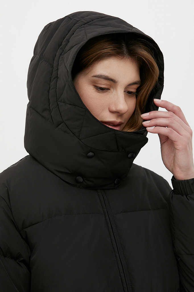 Утепленное пальто женское Finn Flare FWB11007 черное S