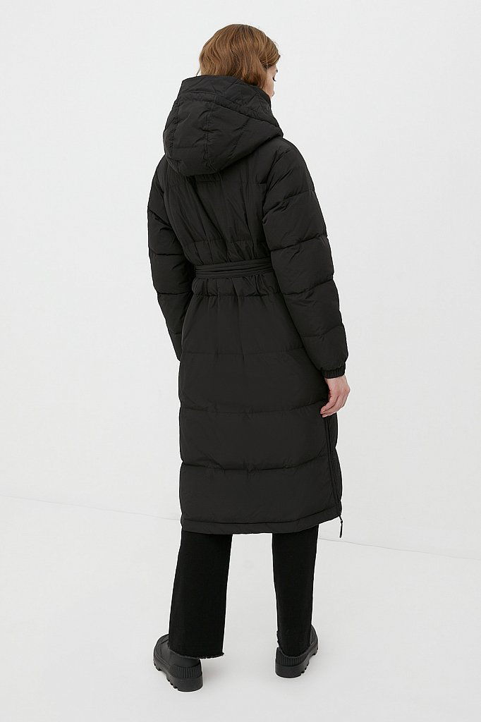 Утепленное пальто женское Finn Flare FWB11007 черное M