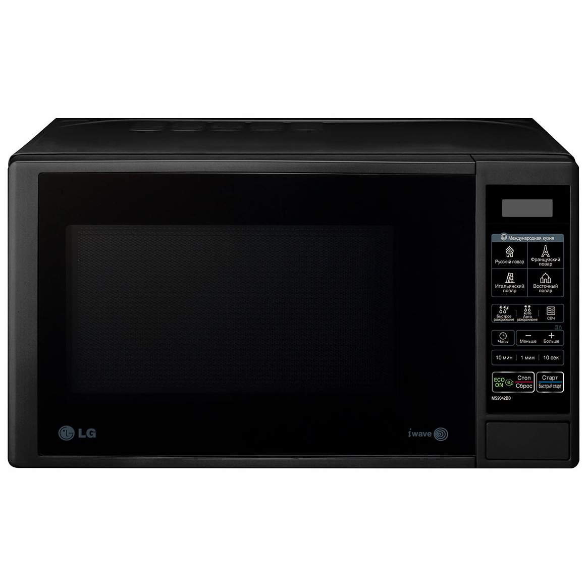 Микроволновая печь соло LG MS-2042 DB черный - купить в GEEK TOM, цена на Мегамаркет