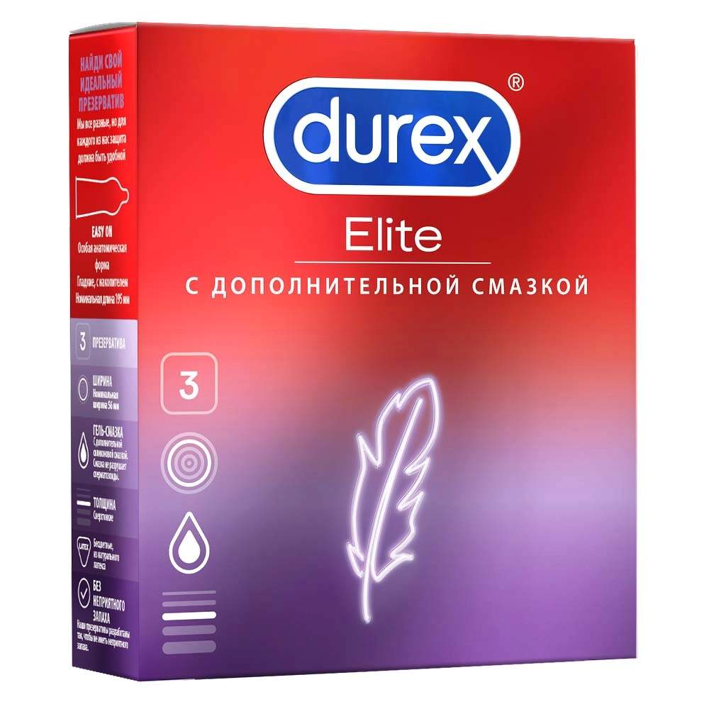 Презервативы Durex Elite 3 шт. - отзывы покупателей на Мегамаркет |  100002564510