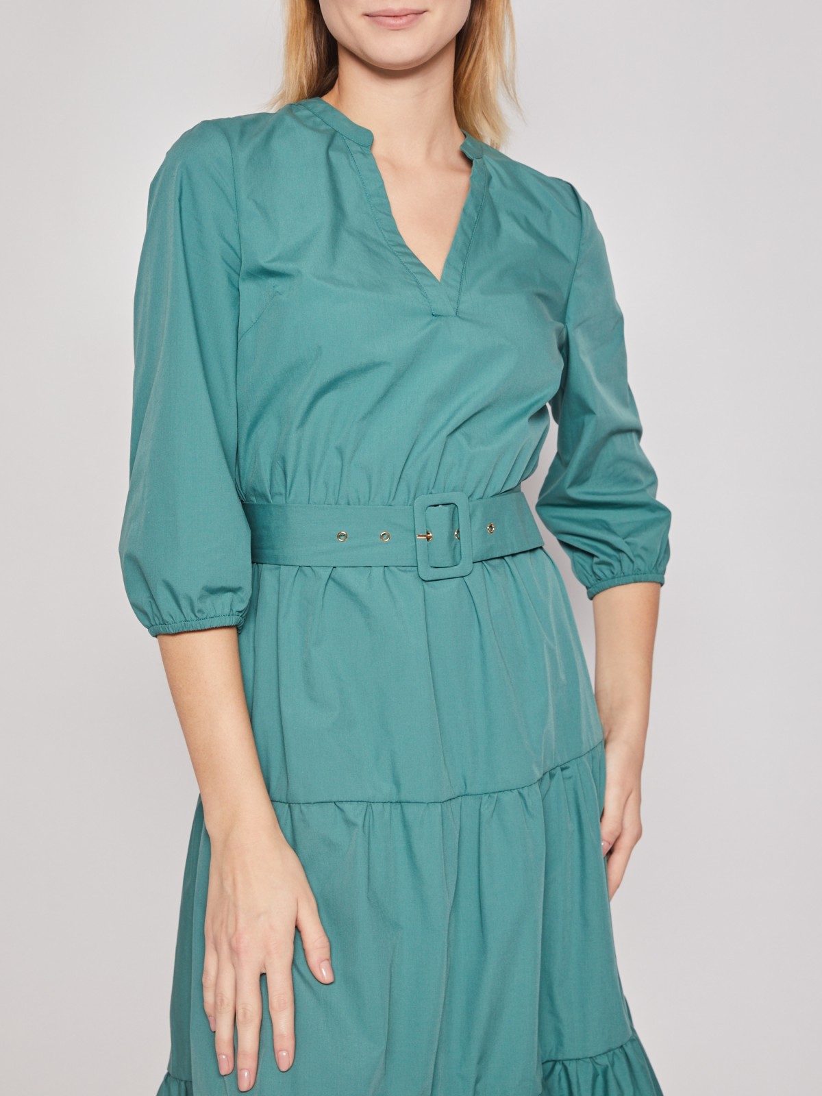 Платье женское Zolla 222138291143 зеленое XL