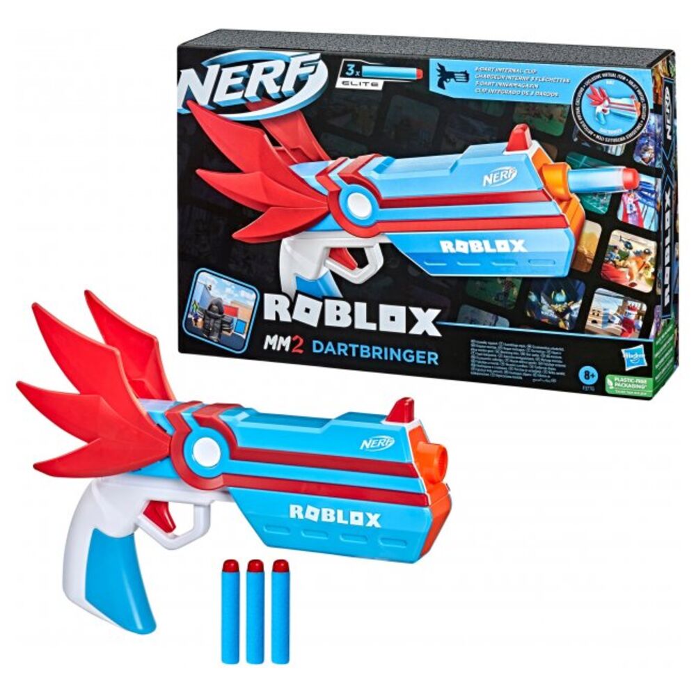 Купить бластер игрушечный NERF Hasbro Роблокс ММ2 Дартбрингер, F3776EU4,  цены на Мегамаркет