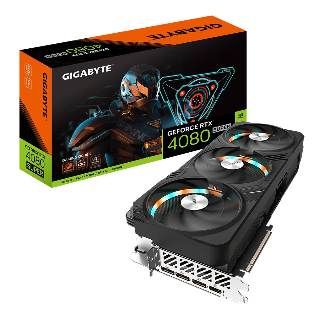 Видеокарта Gigabyte NVIDIA GeForce RTX4080 Super Gaming OC 16GB [GV-N408SGAMING OC-16GD] - купить в Ситилинк, цена на Мегамаркет