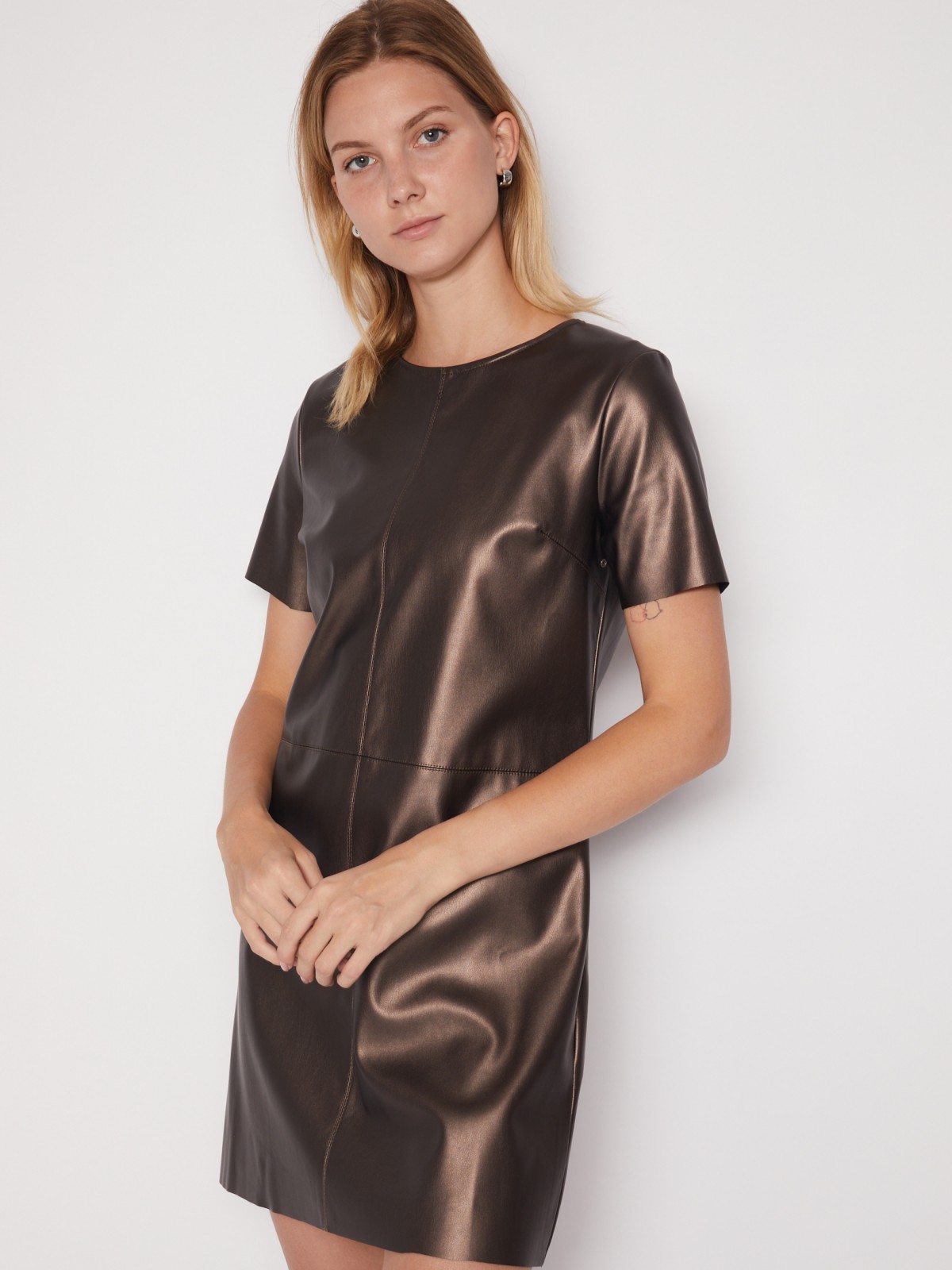 Платье женское Zolla 022118139111 коричневое XL