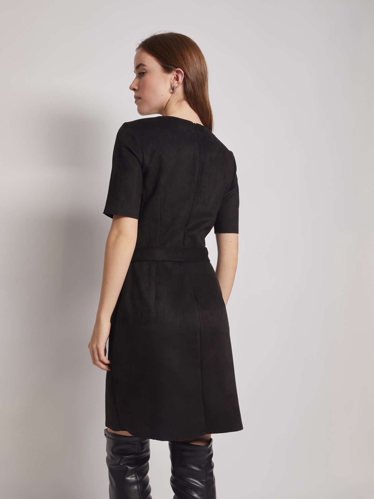 Платье женское Zolla 022118139473 черное XL