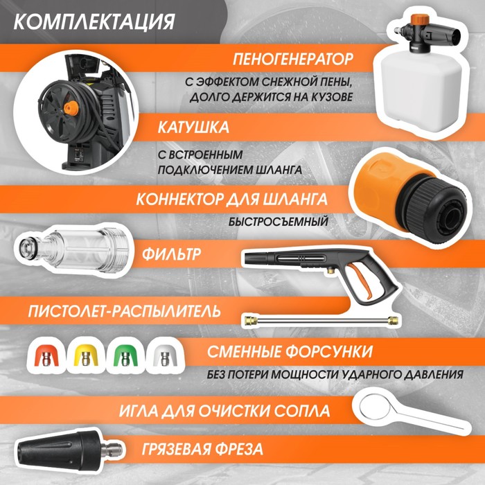 Мойка высокого давления Bort KEX-2700-R, 2500 Вт, 190 бар, 480 л/чаc - купить в Москве, цены на Мегамаркет | 100055206886