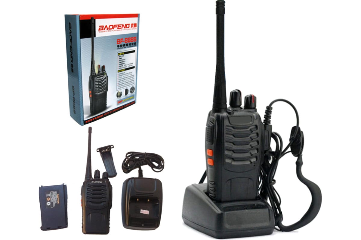 Рация Baofeng BF-888S (400-470МГц) UHF / портативная радиостанция - купить в ООО «Триза», цена на Мегамаркет