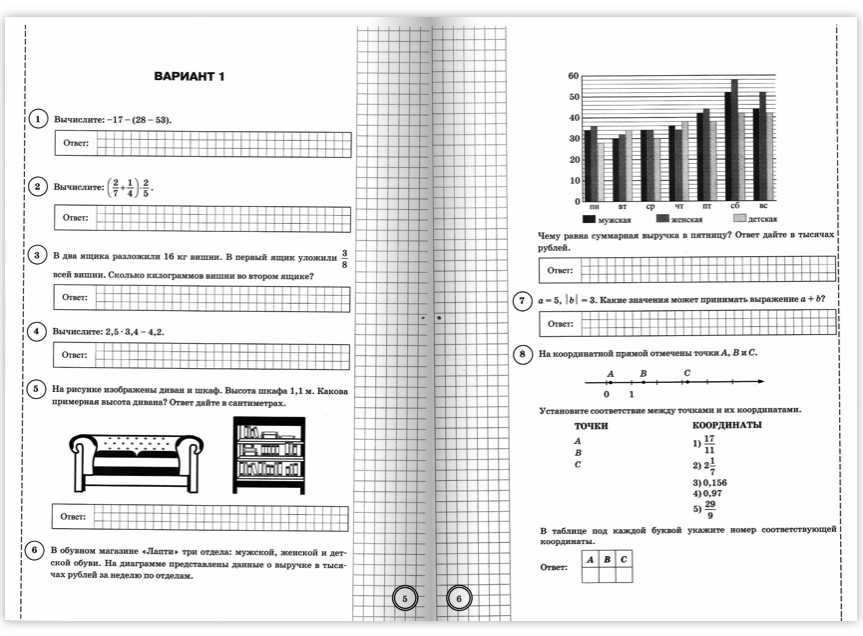 Впр по математике 6 класс уравнения