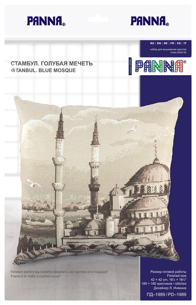 Набор для вышивания крестом PANNA Стамбул. Голубая мечеть PD-1989 42x42 см