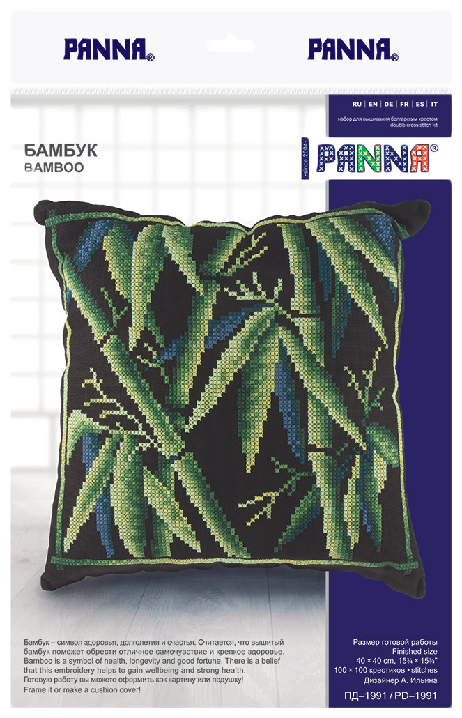 Набор для вышивания крестом PANNA Бамбук PD-1991 40x40 см