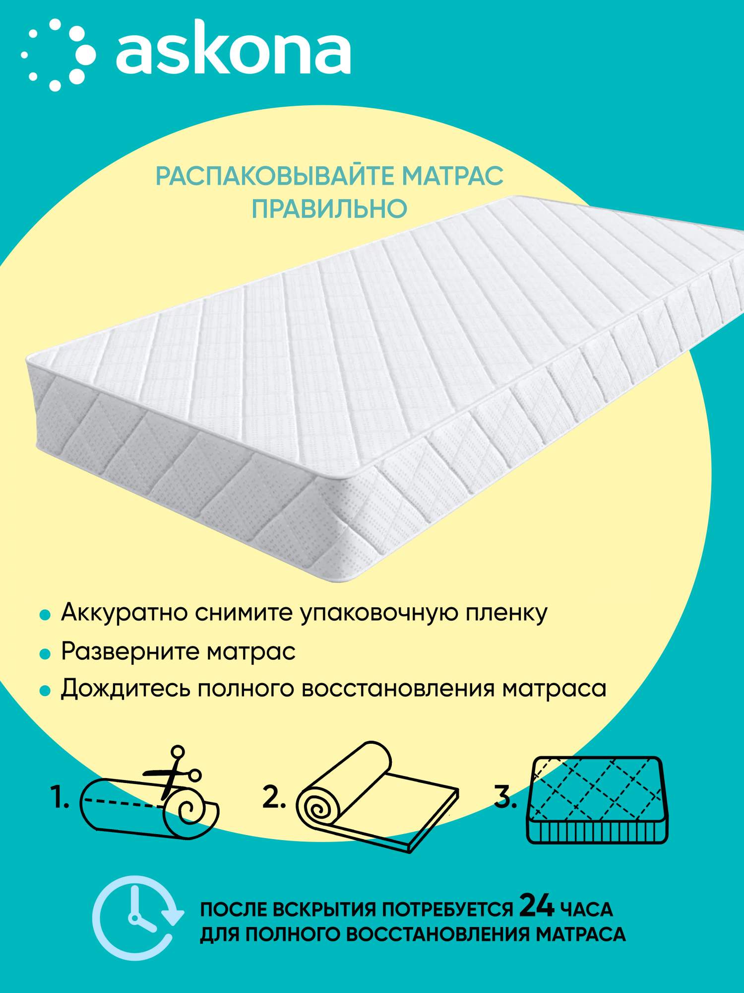 Матрас askona trend roll 160x200