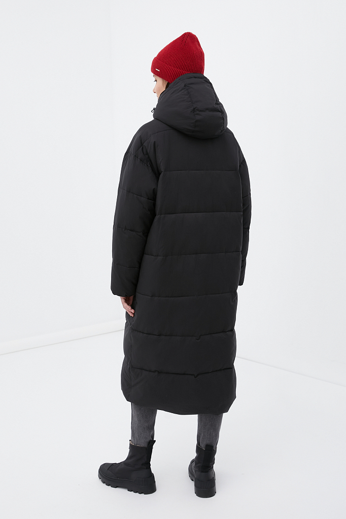 Пальто женское Finn Flare FWB11002 черное 2XL