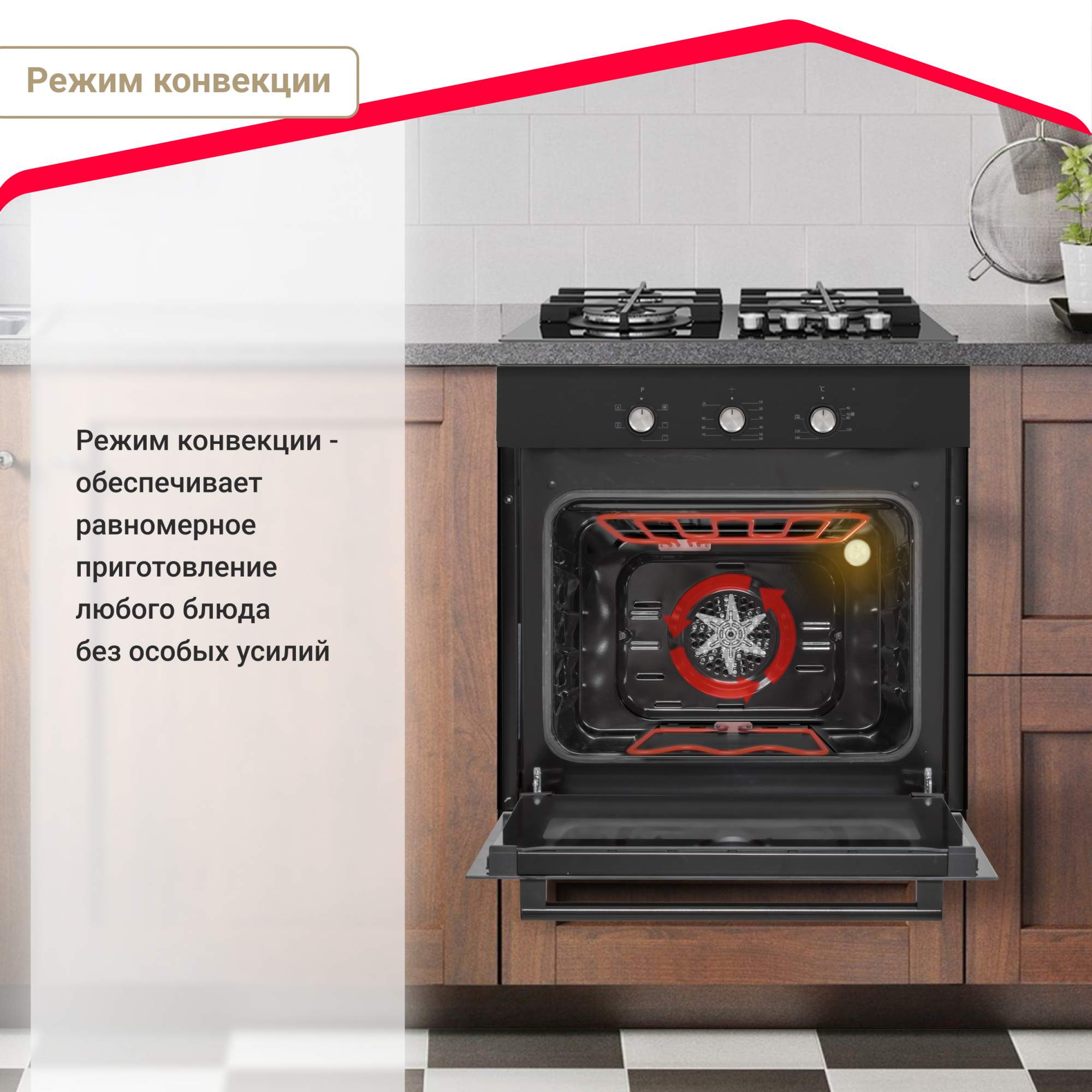 Встраиваемый электрический духовой шкаф Simfer B6EB16011 Black, купить в  Москве, цены в интернет-магазинах на Мегамаркет