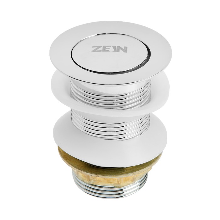 Донный клапан ZEIN b1 9559099, маленькая кнопка, нержавеющая сталь, хром купить в интернет-магазине, цены на Мегамаркет