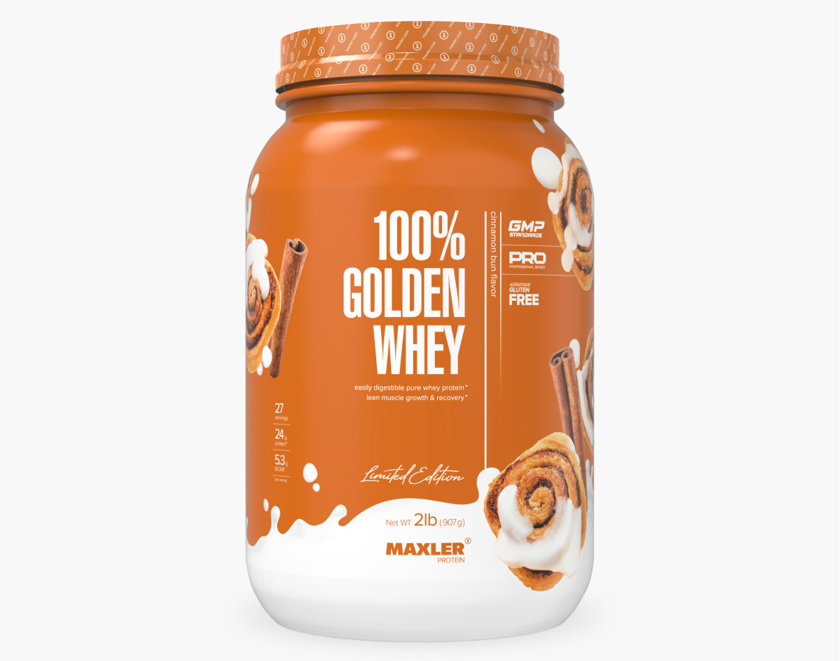 Протеин сывороточный MAXLER Golden Whey, Булочка с корицей, 907 г - купить в Москве, цены на Мегамаркет | 600014704565