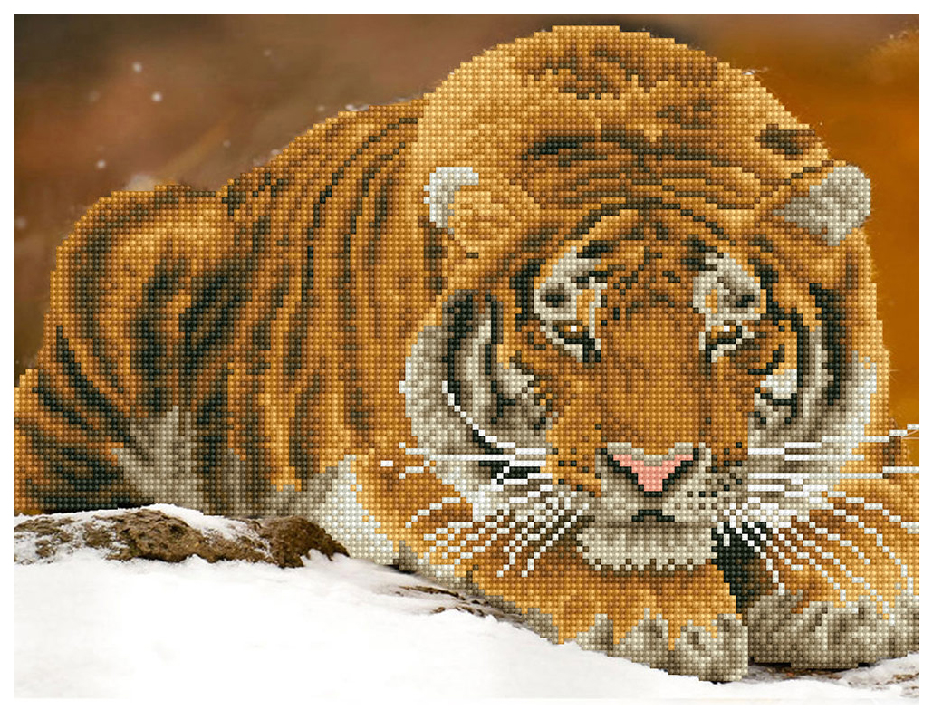 Алмазная мозаика мозаика тигры