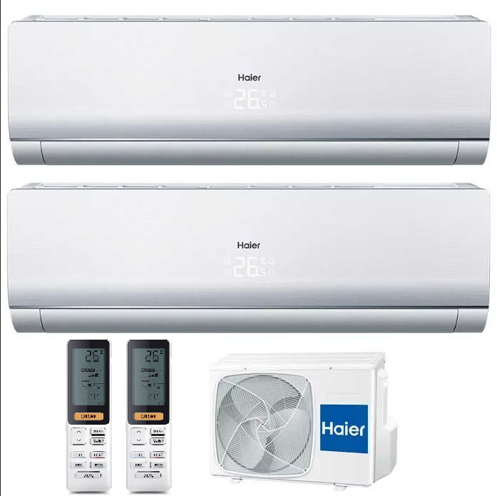 Сплит-система Haier 2U50S2SM1FA-3/AS 09 TS(4,5)HRA-M (25+25) на две комнаты, купить в Москве, цены в интернет-магазинах на Мегамаркет