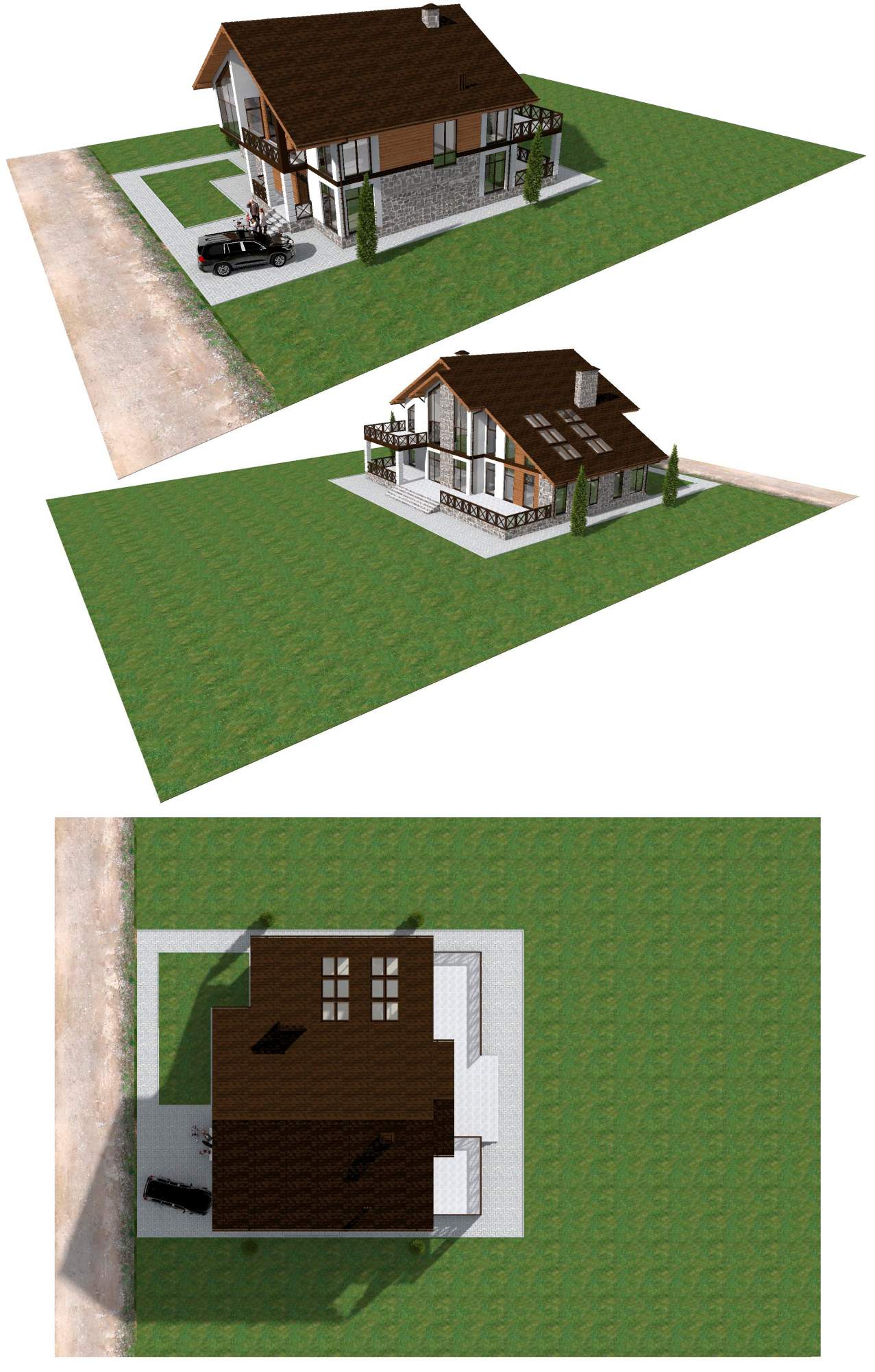Проект двухэтажного дома из газобетонного блока с облицовкой из ...