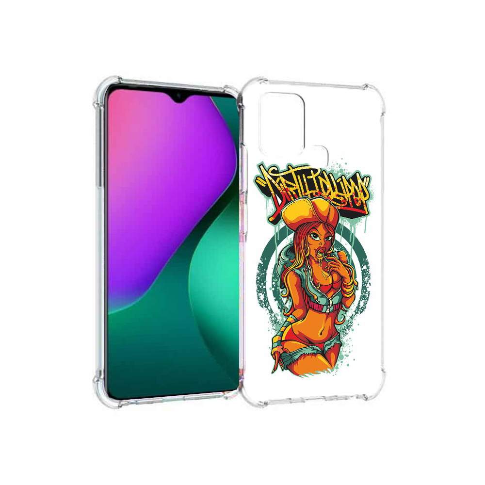 Чехол MyPads Tocco для Infinix Hot 10 Play нарисованная девушка комикс,  купить в Москве, цены в интернет-магазинах на Мегамаркет