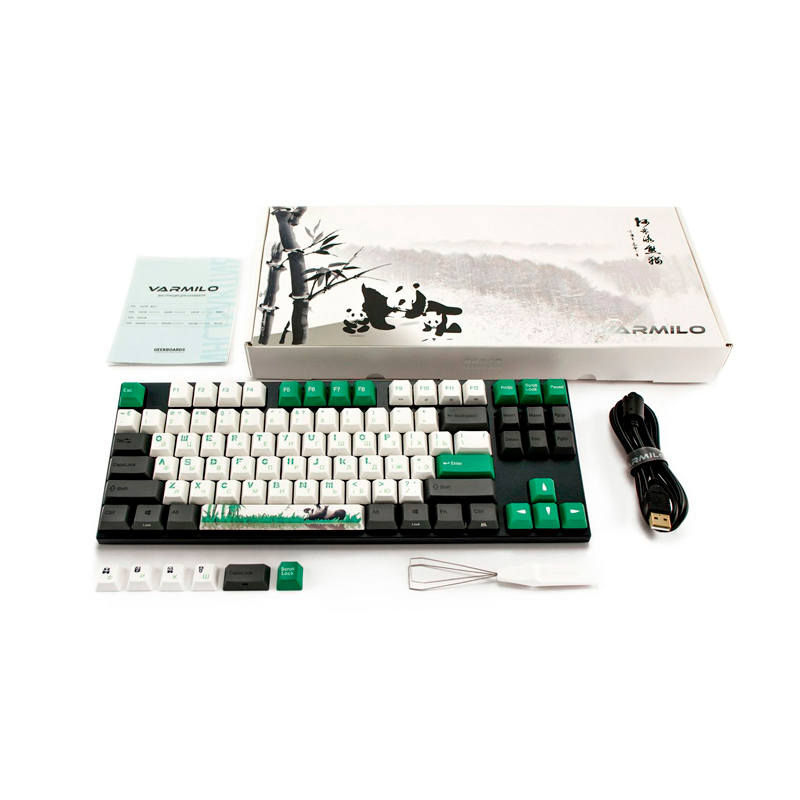 Проводная игровая клавиатура Varmilo VA87M Panda R2 Black/White ...