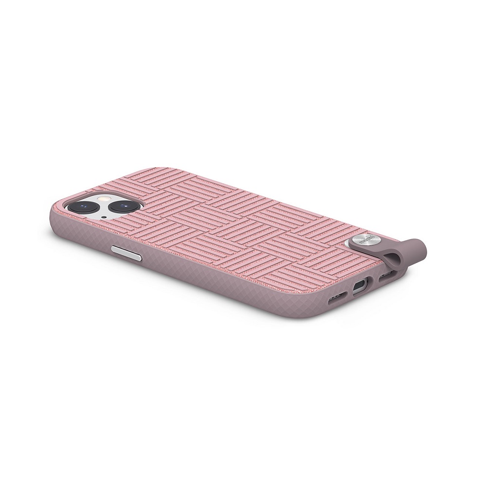 Защитный чехол Moshi Altra Case с ремешком на запястье для iPhone 13. Цвет:  Светло-розовый, купить в Москве, цены в интернет-магазинах на Мегамаркет