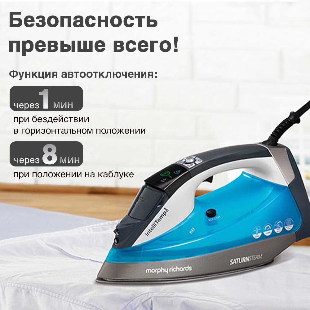 Утюг Morphy Richards Saturn Intellitemp 305003, купить в Москве, цены в  интернет-магазинах на Мегамаркет