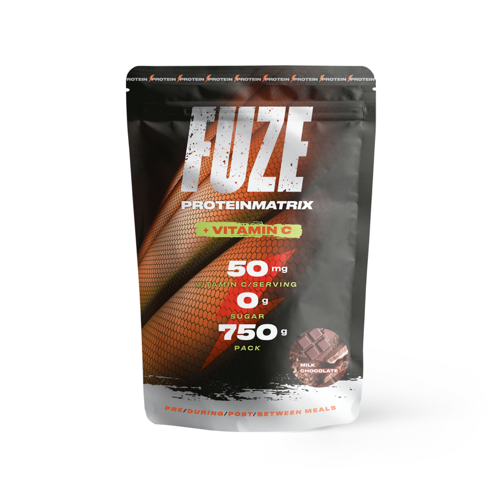 Протеин Fuze Protein + Vitamin C, 750 г, молочный шоколад - купить в Мегамаркет Москва, цена на Мегамаркет