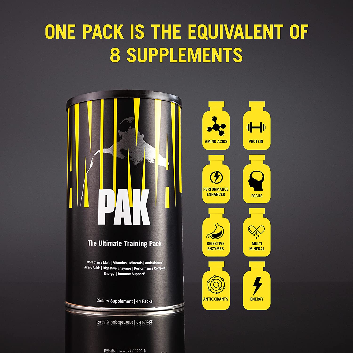 Витаминно-минеральный комплекс Universal Nutrition Animal Pak 44 пакетика - отзывы покупателей на Мегамаркет