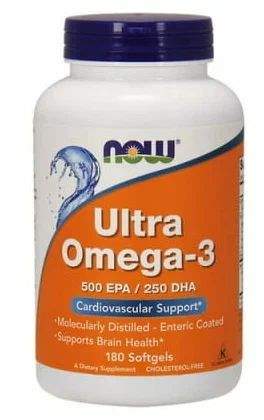Omega-3 NOW Ultra 500 Epa/250 Dha 180 капс. - купить в интернет-магазинах, цены на Мегамаркет | жирные кислоты