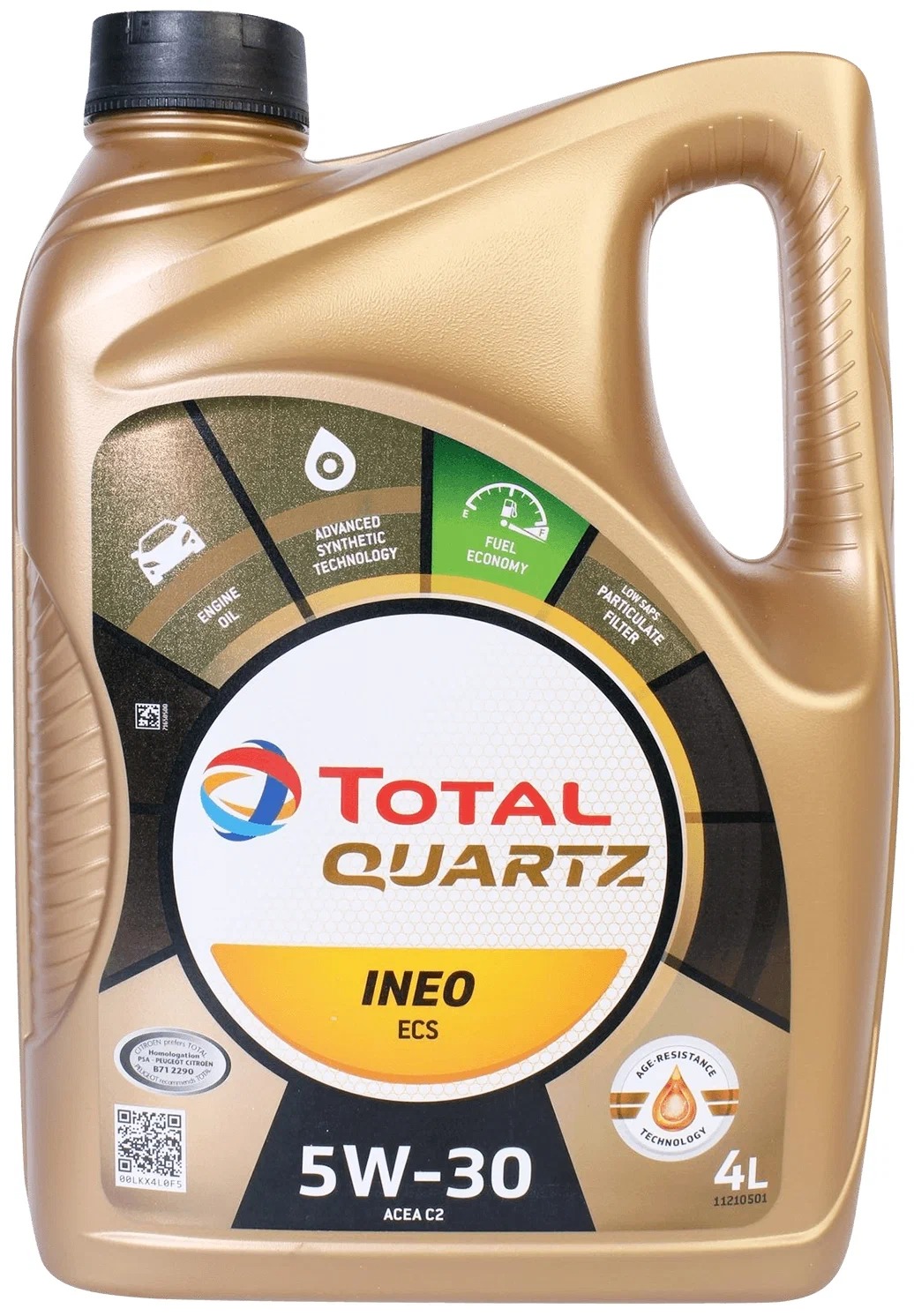 Моторное масло TOTAL 5W30 QUARTZ INEO ECS 4л - купить в Москве, цены на Мегамаркет | 100048345309