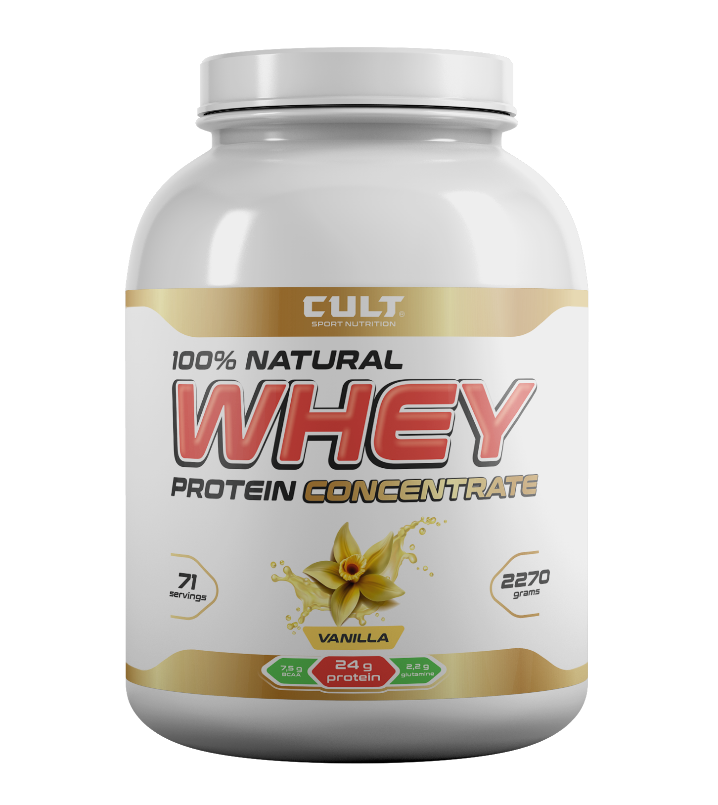 Протеин Cult Sport Nutrition Whey Protein, 2270 г, vanilla