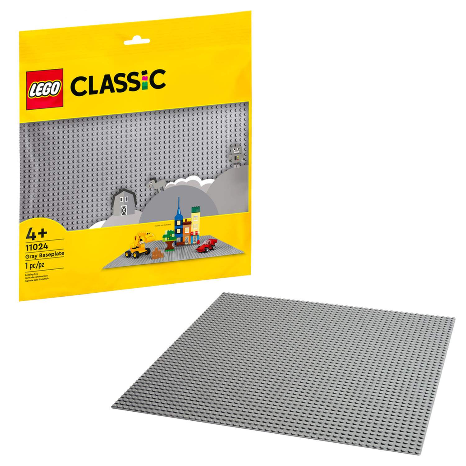 Купить конструктор LEGO Classic Серая базовая пластина, 1 деталь, 11024, цены на Мегамаркет | Артикул: 100030902124