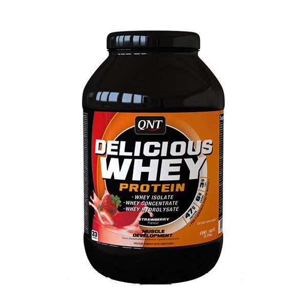 Протеин QNT Delicious Whey Protein, 2200 г, strawberry