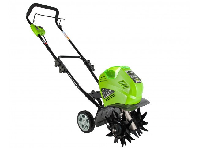 Аккумуляторный культиватор Greenworks G40TLK4 27087VB 40В АКБ и ЗУ в комплекте №2