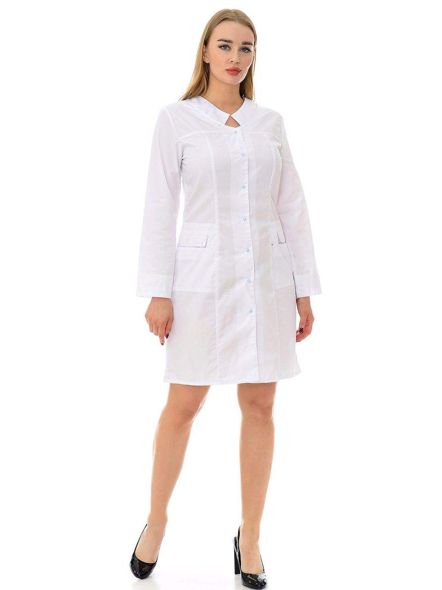 Халат медицинский женский MedicalWear Милора 016 белый 52 RU