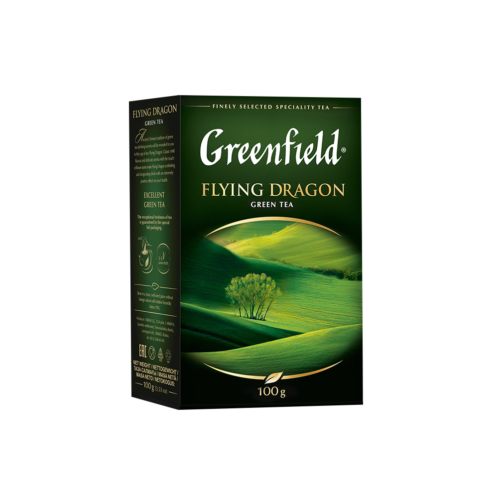 Чай зеленый листовой Greenfield Flying Dragon 100 г