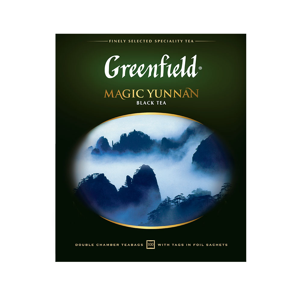 Чай чёрный Greenfield Magic Yunnan, 100 пакетиков