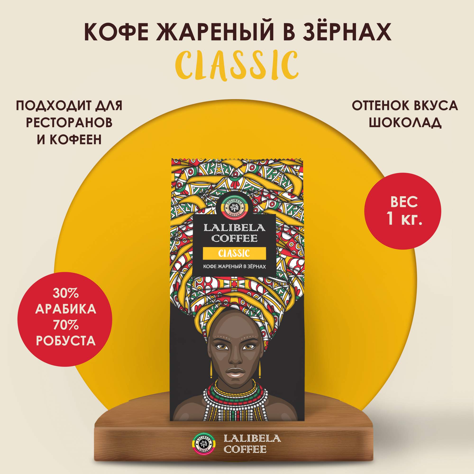 Кофе в зернах LALIBELA COFFEE Classic 1 кг - отзывы покупателей на  маркетплейсе Мегамаркет | Артикул: 600009962981