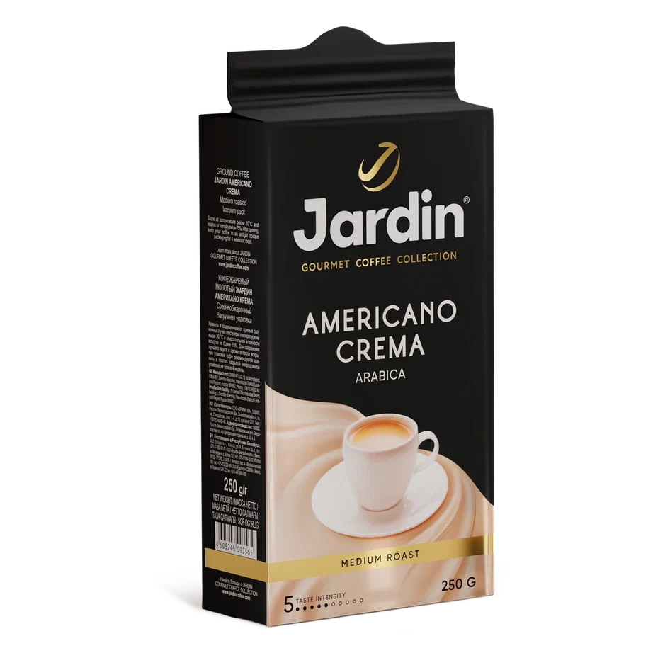 Кофе натуральный Jardin Americano Crema молотый, средняя обжарка, 250 г -  отзывы покупателей на маркетплейсе Мегамаркет | Артикул: 100023256403