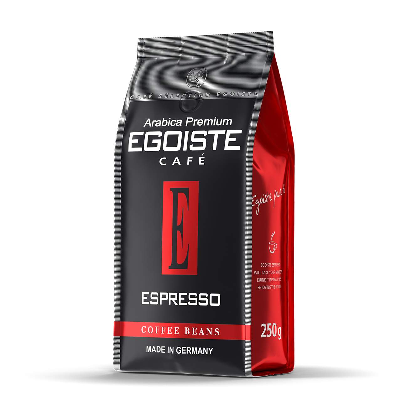 Кофе в зернаx EGOISTE Espresso, 250 г - купить в АШАН - СберМаркет, цена на Мегамаркет